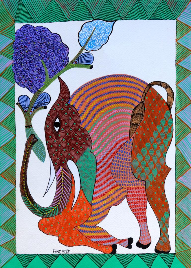 Elephant – Gond Art